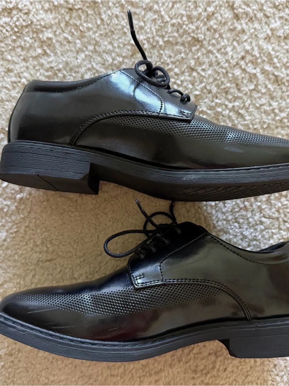 Boy’s Black Lace-Up Dress Shoes